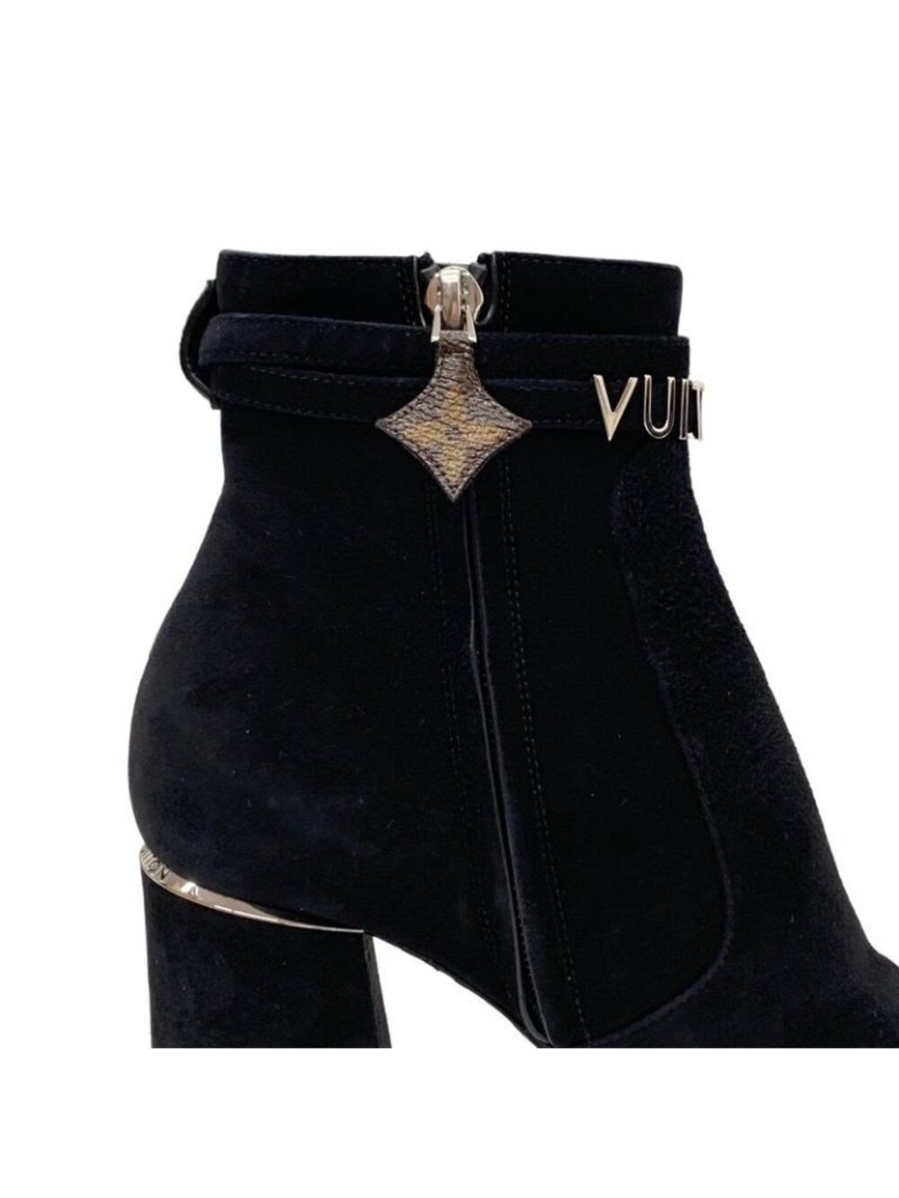 Louis Vuitton Call Back Line Boots Short Ankle Shoes Logo Suede - Picture 10 of 10